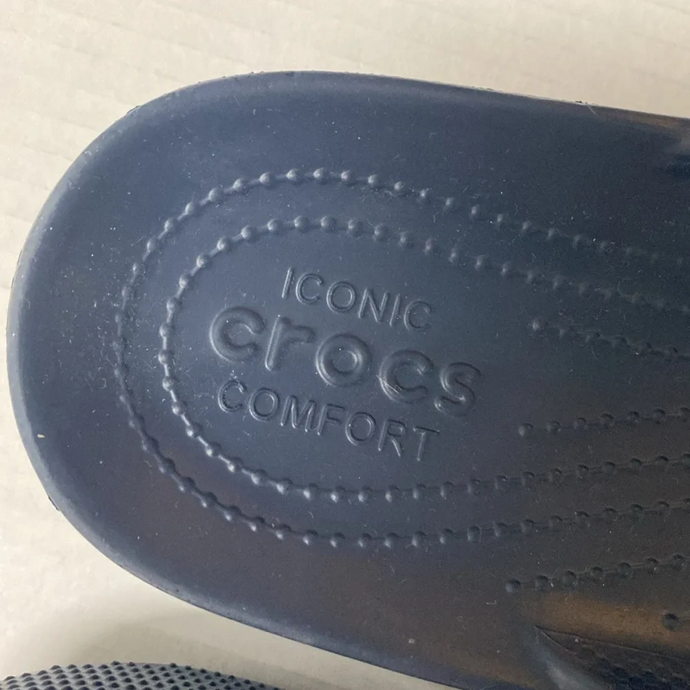 New CROCS classic‎ navy Baya ll flips flip flop slip ons